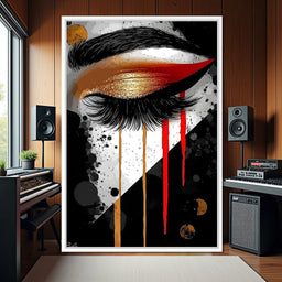 Golden Gaze Elegance - NicheCanvas