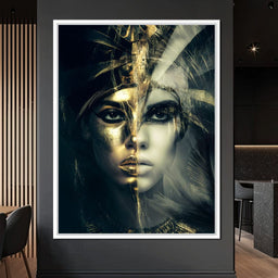 Golden Pharaoh Dual Face Elegy - NicheCanvas