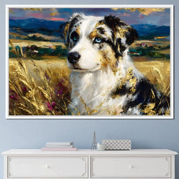 Blue Eyed Shepherd Gold Field - Neal Hackett - NicheCanvas