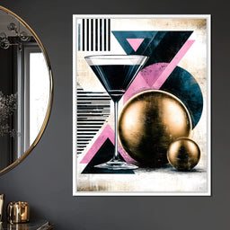 Midnight Toast to Golden Spheres - NicheCanvas