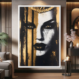 Golden Glance Enigma - NicheCanvas