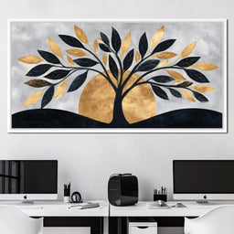Golden Dawn Tree Reverie - NicheCanvas