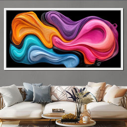 Cheerful Oil Rivers of Infinity - TooplesArt - NicheCanvas
