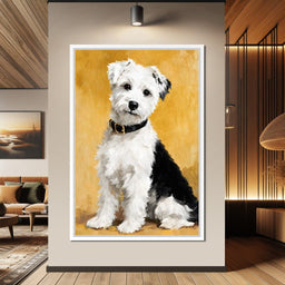 Furry Companion Golden Glow - NicheCanvas