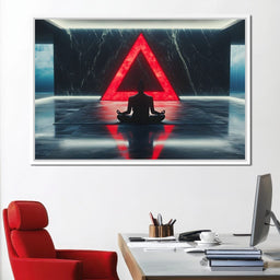 Silent Reflection Triangle - NicheCanvas
