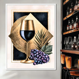 Gilded Vintage Toast At Sunset - NicheCanvas