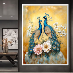 Peacock Serenade - TooplesArt - NicheCanvas