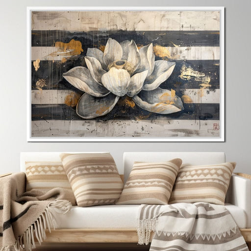 Harmony Golden Lotus Canvas Print