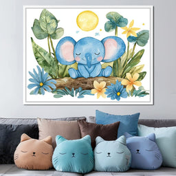 Elephant Dreams in Bloom - NicheCanvas