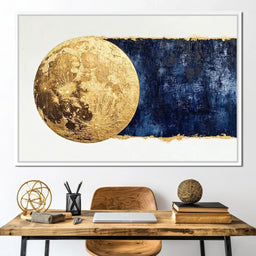 Golden Lunar Night - NicheCanvas