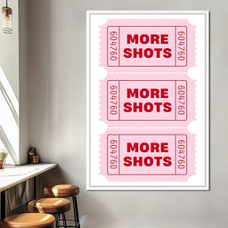 Triple Pink Ticket Cheers - NicheCanvas