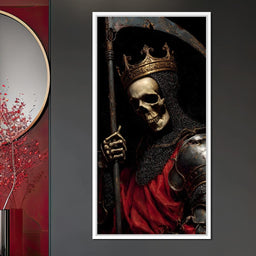 Gothic Reaper King Knight Skull - NicheCanvas