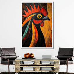 Rooster Radiance Symphony - NicheCanvas