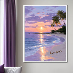 Tropical Dusk Serenity Love - NicheCanvas