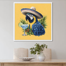 Tropical Fiesta Parrot Style - NicheCanvas