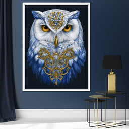 Gilded Owl Night Guardian - NicheCanvas