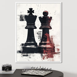 Chess Kings Encounter Majesty - NicheCanvas