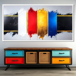 Vibrant Cascade of Colors - NicheCanvas