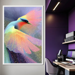 Radiant Feathered Aurora Soar - NicheCanvas