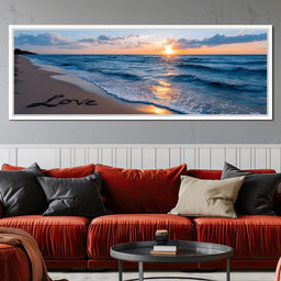 Sunset Shores Eternal Affection - NicheCanvas
