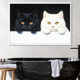 Feline Harmony Contrast - NicheCanvas