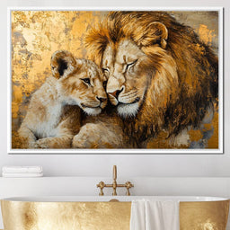 Golden Lions - NicheCanvas