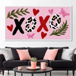 Leopard Kiss XOXO Love Garden - NicheCanvas