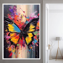 Technicolor Lepidoptera - NicheCanvas