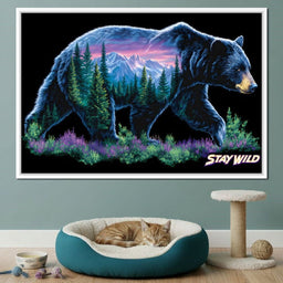 Mountain Spirit Bear Journey - NicheCanvas