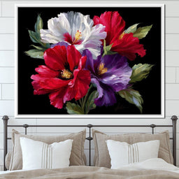 Velvet Peony Trio Bouquet - NicheCanvas
