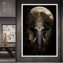 Golden Pharaoh Elephant King - NicheCanvas