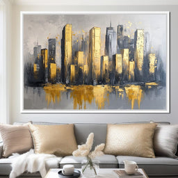 Golden Skyline Awakening - NicheCanvas