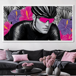 Tropical Cyclist Neon Momentum - NicheCanvas
