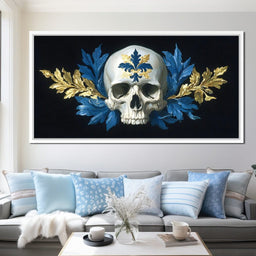 Fleur Skull Baroque Elegance - NicheCanvas