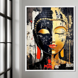 Golden Reflections Buddha Splendor - NicheCanvas