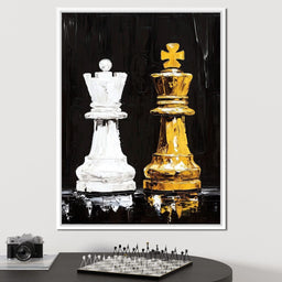 Regal Duel Monochrome Majesty - NicheCanvas