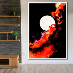 Firestorm Under the Moon - TooplesArt - NicheCanvas