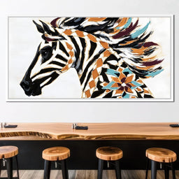 Zebra Mirage Awaits Discovery - Alicia Smith - NicheCanvas