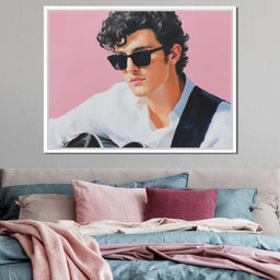 Retro Guitarist Cool Charisma - NicheCanvas