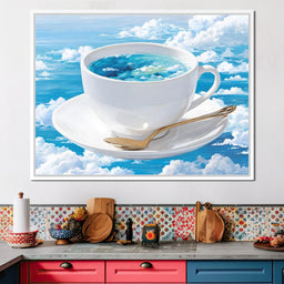 Cup of Clouds Sky Dream - NicheCanvas