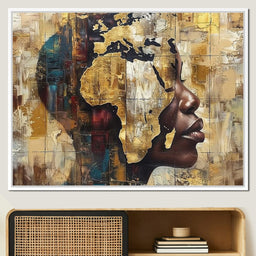 Golden Silhouette Reverie - Sakeem Gibbs - NicheCanvas