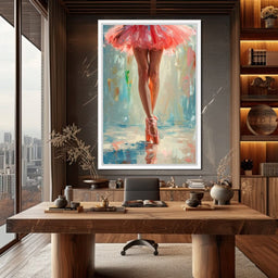 Elegant Dancers in Graceful Motion - NicheCanvas