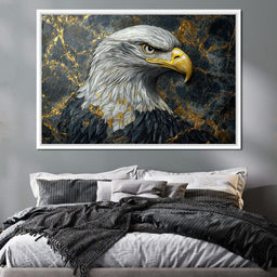 Majestic Eagle Golden Realm - NicheCanvas