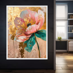 Modern Pink Flower - Wildrose Creations - NicheCanvas