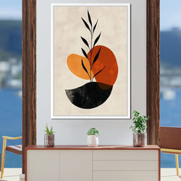 Plant Leaf Abstract Balance - NicheCanvas