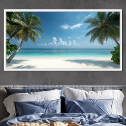 Tropical Tranquility Shoreline - NicheCanvas