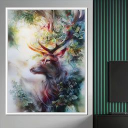 Majestic Forest Elk Guardian - NicheCanvas