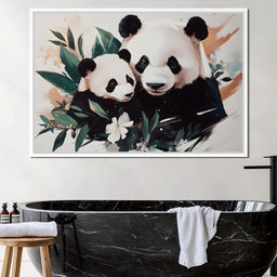 Panda Blissful Embrace - NicheCanvas