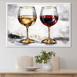 Red & White Wine - NicheCanvas