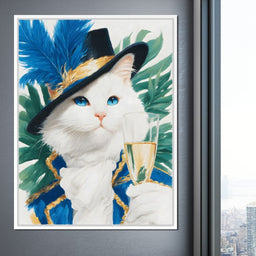 Regal Feline Elegance Unfurled - NicheCanvas